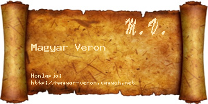 Magyar Veron névjegykártya